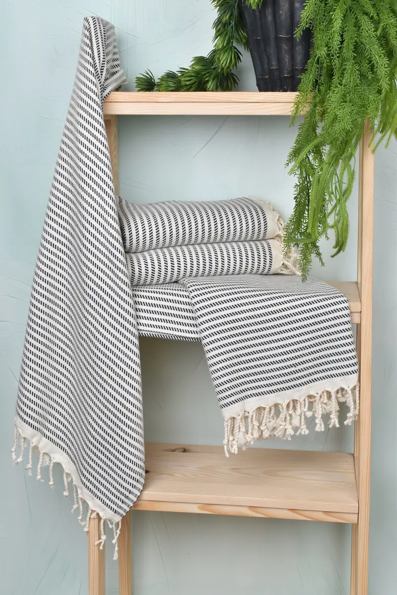 Memorial Gift, Luxury Turkish beach towel with fringe, 70x40 Cotton Polka Dot Towel, Hammam towel, Turkish Towel USA, Bachelorette Party Decorations - 6