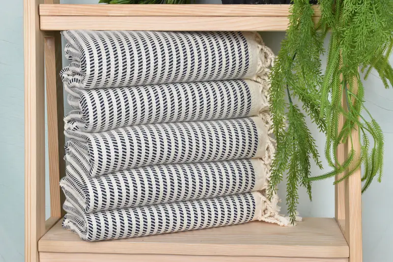 Memorial Gift, Luxury Turkish beach towel with fringe, 70x40 Cotton Polka Dot Towel, Hammam towel, Turkish Towel USA, Bachelorette Party Decorations - 2