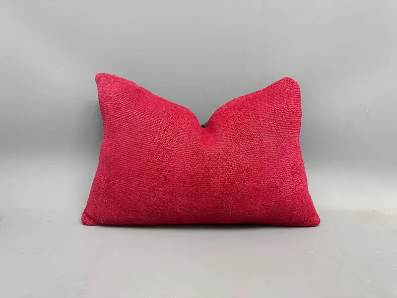 Kırmızı Güneybatı Kilim Kırlent, Vintage İşlemeli Kırlent