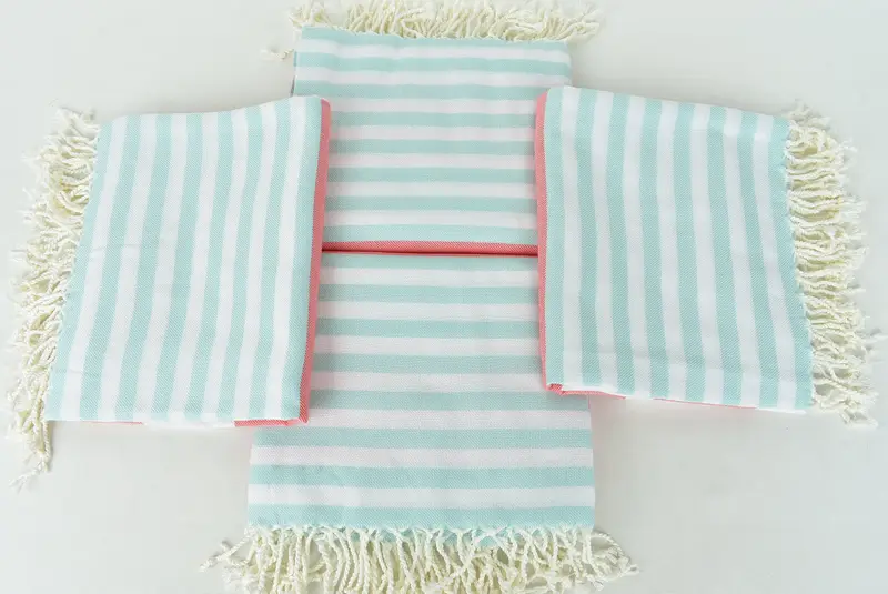 Beach Towel Bulk, Bachelorette Favors Beach, 70x40 Cotton Striped Towel, Hammam towel, Bridal Shower Favors, Bachelorette Party Favors Beach - 6