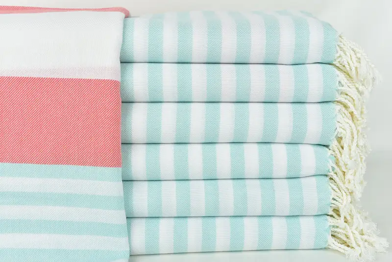 Beach Towel Bulk, Bachelorette Favors Beach, 70x40 Cotton Striped Towel, Hammam towel, Bridal Shower Favors, Bachelorette Party Favors Beach - 1