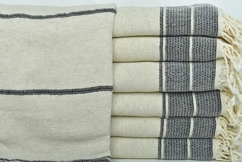 70x36 Linen Striped Towel, Gym Towel, Quick-dry peshtemal, Merry Christmas Gifts, Turkish Beach Towel Monogram, Turkish towel, Quick-Dry Beach Towel - 1