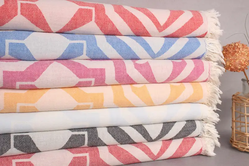Bridesmaid Towel, Quick-dry peshtemal, Summer Gift Ideas, Personalized Gifts, Bridal Gifts, Custom Wedding Gift, 68x36 Cotton Tulip Patterned Towel - 2