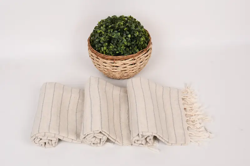 Organic towel, Gift Towel, Eco-Friendly Turkish Towel, Turkish Towel Beach, Turkish hand towel, 70x38 Cotton Striped Towel, Custom Towel Beach - 8