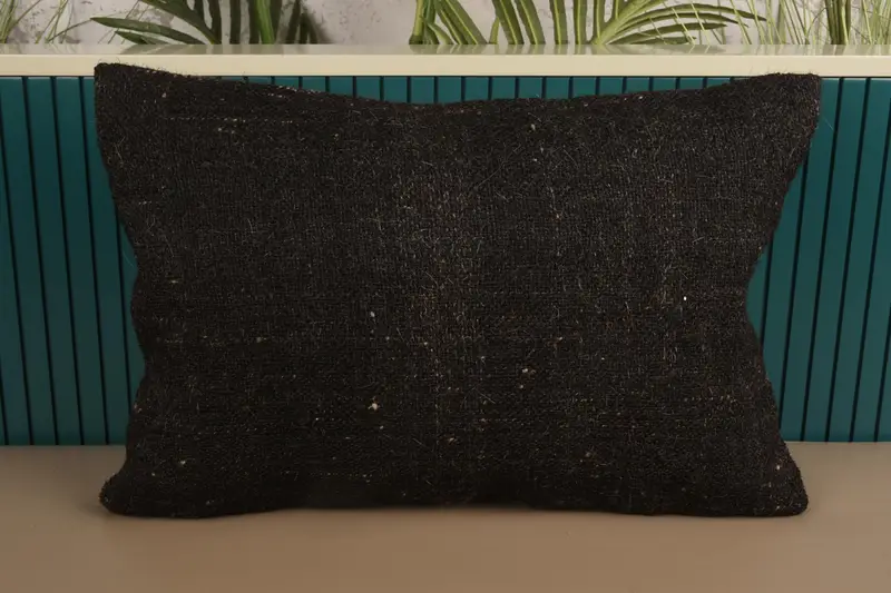 Throw Brown Bohemian Cushion Cover, Moroccan 16x24 inch Saloon Pillow Case - 1