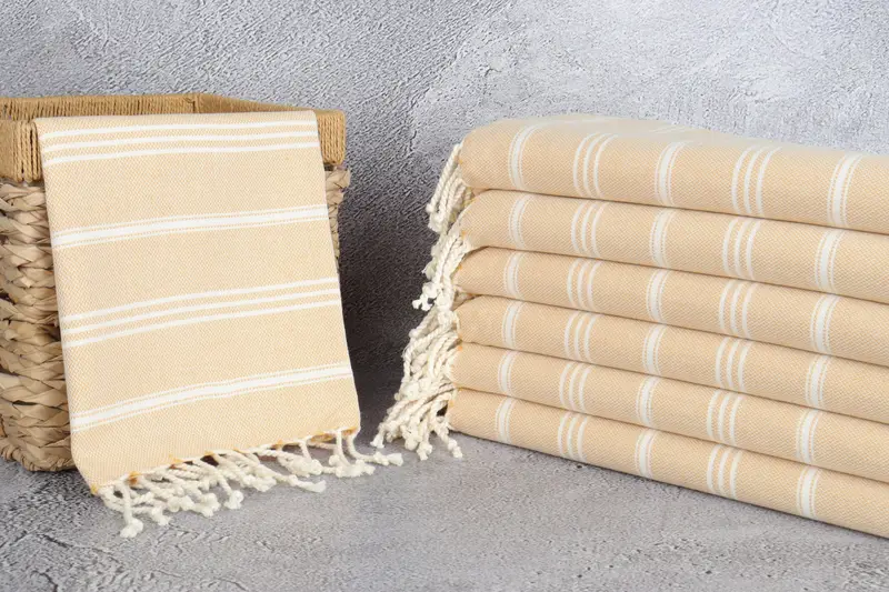 Personalized Dish Towel, Beach Wedding Favor, Personalized Gift, Memorial Gift, Bridesmaid Gifts, Bridal Shower Gift, 36x24 Cotton Striped Towel - 3