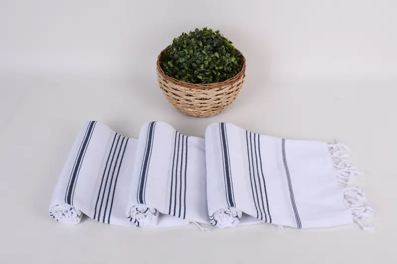 Guest Towel, Turkish Beach Towel Bulk, Maid Of Honor Gift, Bachelorette Party Favors, Gift For Him, Wedding Gifts Towel, 70x40 Cotton Striped Towel - 8