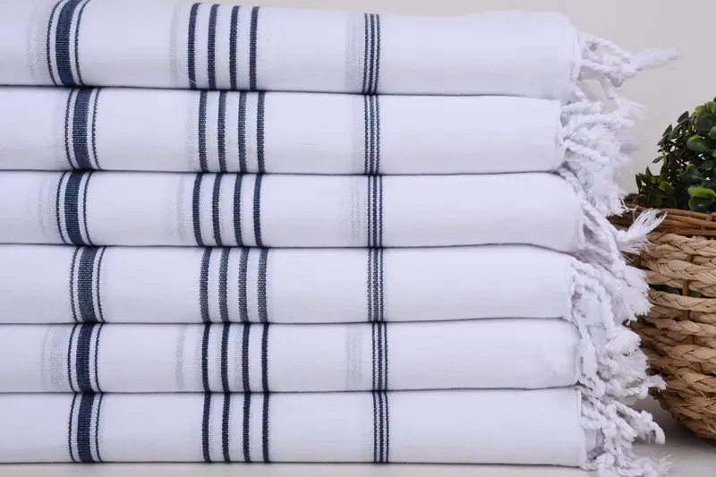 Guest Towel, Turkish Beach Towel Bulk, Maid Of Honor Gift, Bachelorette Party Favors, Gift For Him, Wedding Gifts Towel, 70x40 Cotton Striped Towel - 2