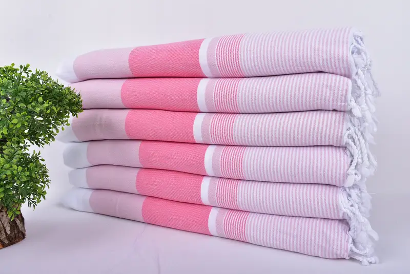 Handmade Gift, Monogram Turkish Towel, Monogram Beach Towel, Gift For The Home Decor, 68x40 Cotton Striped Towel, Summer Gift Ideas, Employee Gifts - 4