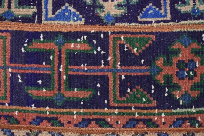 28x28 Blue Cushion, Kilim Cushion Sham, Boho Throw Pillow Cover, Boho Pillow, Decorative Throw Pillow Cover, Boho Pillow Sham Cover, Cushion - 3