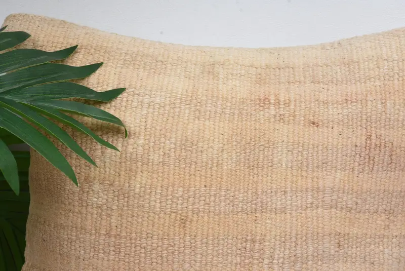 Cushion Cover, Kilim Cushion Sham, Interior Designer Pillow, Pillow for Couch, 12x12 Beige Cushion, Sustainable Pillow Case, Square Throw Pillow - 2