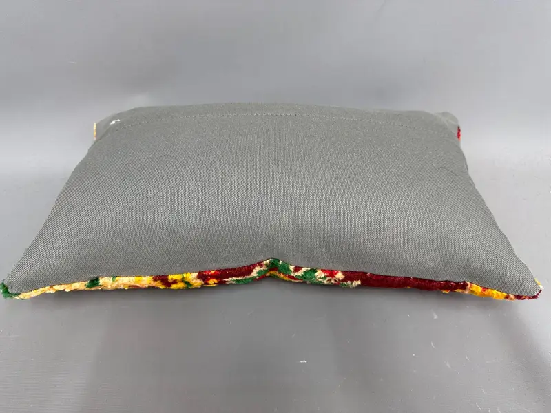 Authentic Pillow Sham, Pillow Case, Kilim Pillow Cover, Turkish Pillow, Decorative Pillow, Antique Pillows, 12x20 Orange Cushion Case - 7