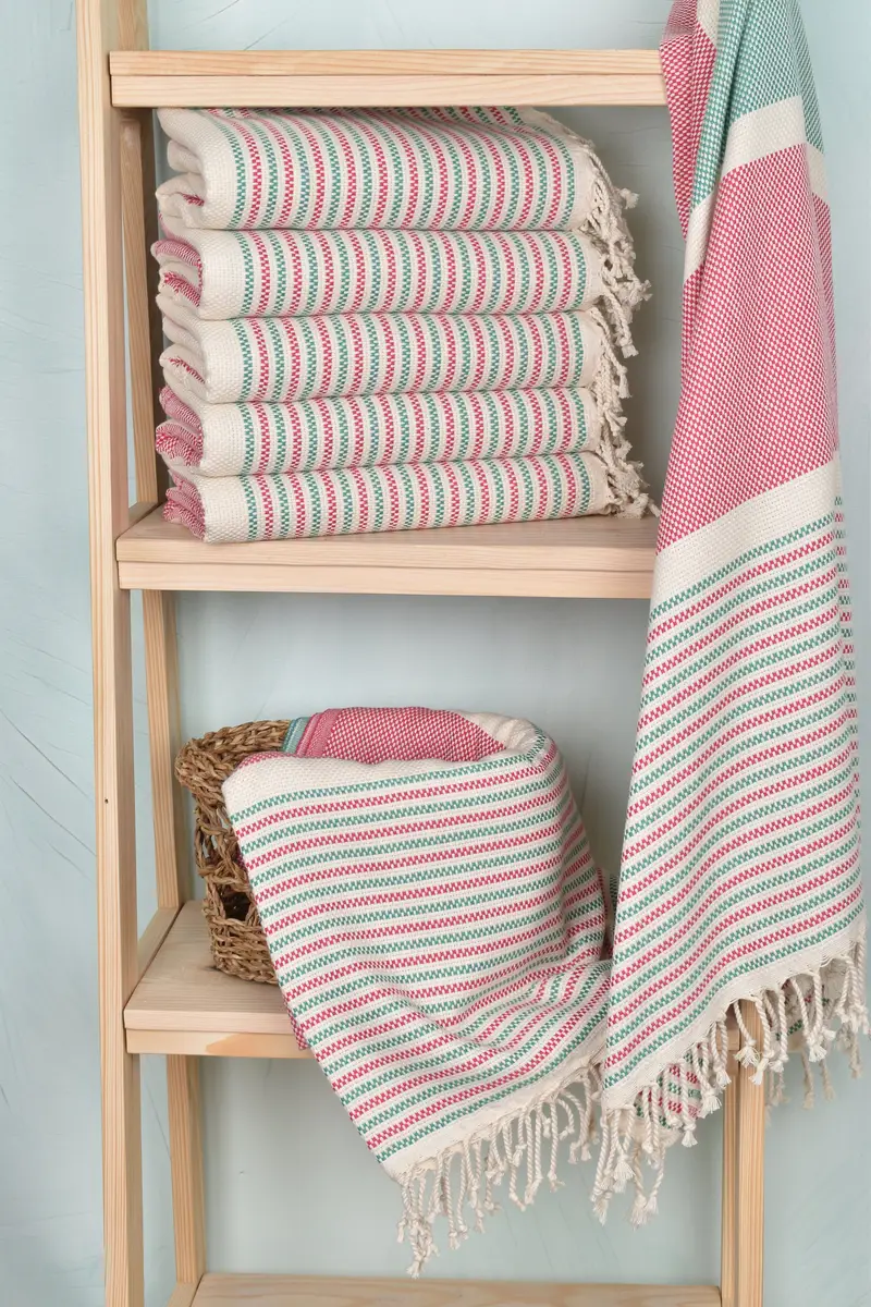 Bachelor Gift, Travel Towel, Best Beach Towel, Peshtemal Towel, Turkish towel, 70x40 Cotton Geometric Towel, Beach Bachelorette Party Decorations - 3