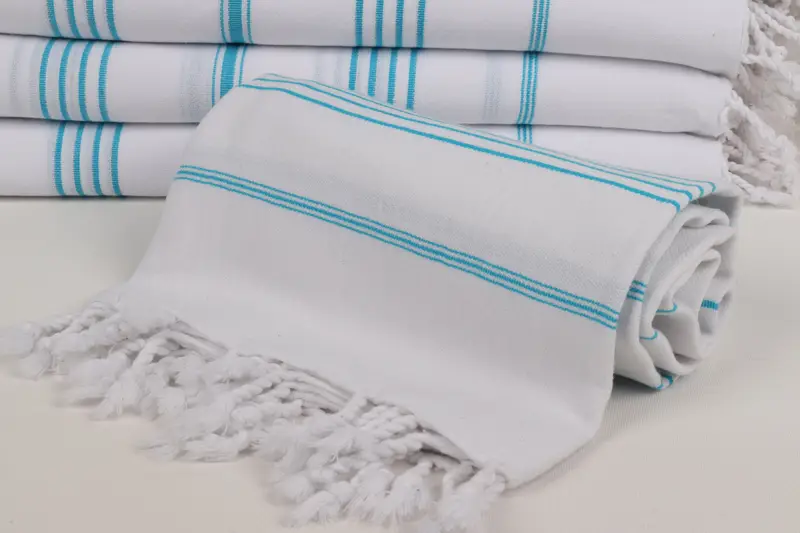 Beach Wedding Favor, Bachelorette Party Gifts Bridesmaids, Bathroom Towel, Organic Turkish towel, 70x40 Cotton Striped Towel, Turkish bath towel - 4