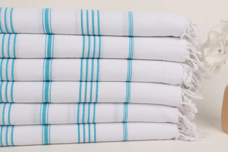 Beach Wedding Favor, Bachelorette Party Gifts Bridesmaids, Bathroom Towel, Organic Turkish towel, 70x40 Cotton Striped Towel, Turkish bath towel - 3
