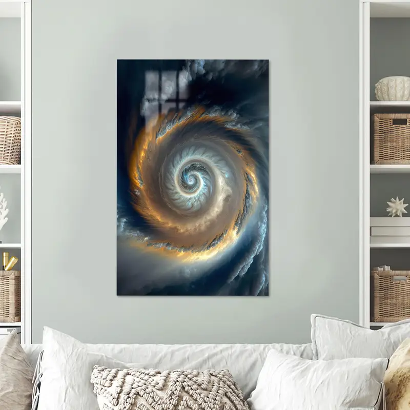 Lienzo de oficina con cielo estrellado galáctico: arte impreso para amantes del espacio