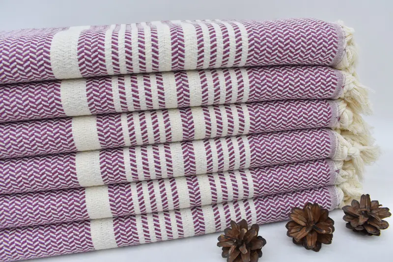 Personalized Beach Towel, Sand-resistant towel, 70x40 Cotton Striped Towel, Scarf Towel, Spa Towel, House Warming Gift, Personalized Bridesmaid Gift - 4