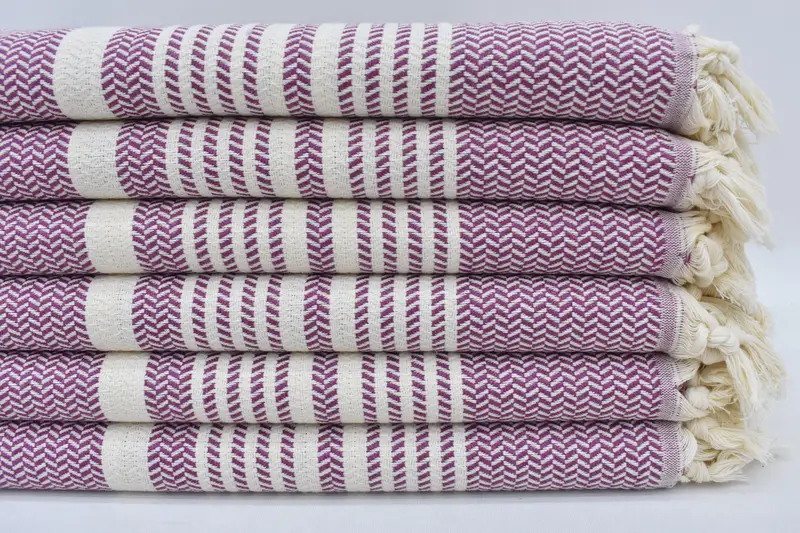 Personalized Beach Towel, Sand-resistant towel, 70x40 Cotton Striped Towel, Scarf Towel, Spa Towel, House Warming Gift, Personalized Bridesmaid Gift - 2