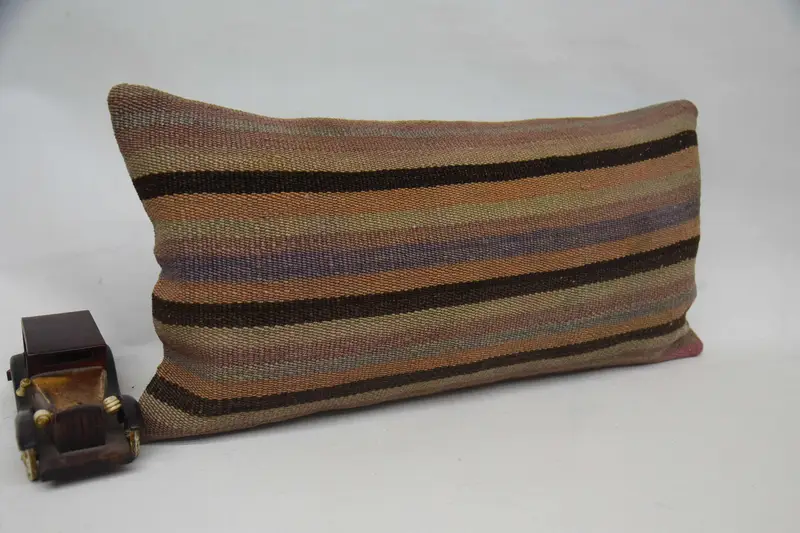 12x24 Orange Pillow Case, Meditation Cushion Case, Turkish Pillow, Cushion Cover, Kilim Cushion Sham, Interior Designer Pillow, Floor Pillow Cover - 2