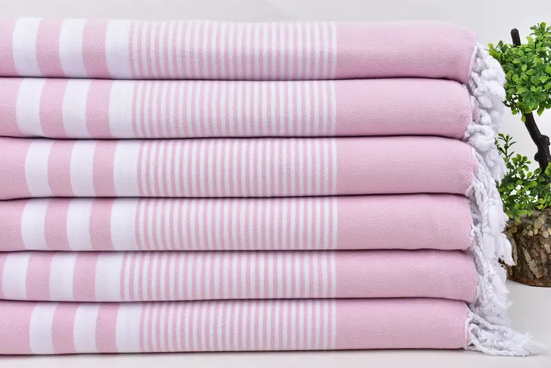 Travel towel, 70x40 Cotton Striped Towel, Beach Bachelorette Party Decorations, Personalized Wedding Gift, Employee Gifts, Bachelorette Gifts - 3