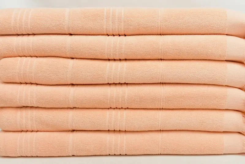 70x36 Cotton Striped Terry Towel, Holiday Towel, Absorbent towel, Extra large Turkish bath towel, Turkish towel, Valentines Gift, Embroidered Towel - 2