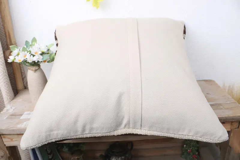 Custom Pillow Sham, Lounge Throw Cushion Case, Turkish Pillow, Antique Pillows, 20x20 Brown Pillow, Turkish Kilim Pillow, Pillow - 7