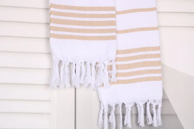 Personalized Gift, 36x24 Cotton Herringbone Towel, Personalized Kitchen Towel, Bridal Shower Gifts, Handmade Gift, Turkish Tea Towel, Travel Towel - 8