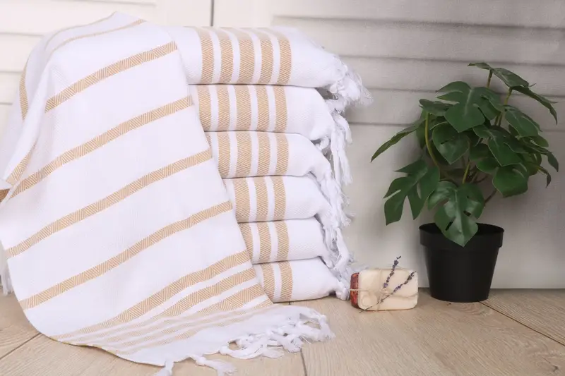 Personalized Gift, 36x24 Cotton Herringbone Towel, Personalized Kitchen Towel, Bridal Shower Gifts, Handmade Gift, Turkish Tea Towel, Travel Towel - 1