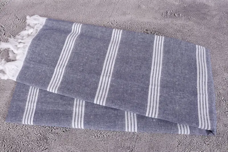 70x30 Cotton Striped Towel, Turkish Towel Bulk, Personalized Gift, Personalized Turkish Towel, House Warming Gift, Monogrammed Beach Towel - 6