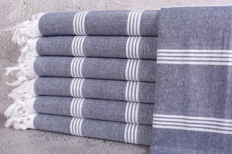 70x30 Cotton Striped Towel, Turkish Towel Bulk, Personalized Gift, Personalized Turkish Towel, House Warming Gift, Monogrammed Beach Towel - 1