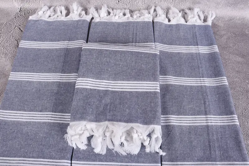 70x30 Cotton Striped Towel, Turkish Towel Bulk, Personalized Gift, Personalized Turkish Towel, House Warming Gift, Monogrammed Beach Towel - 4