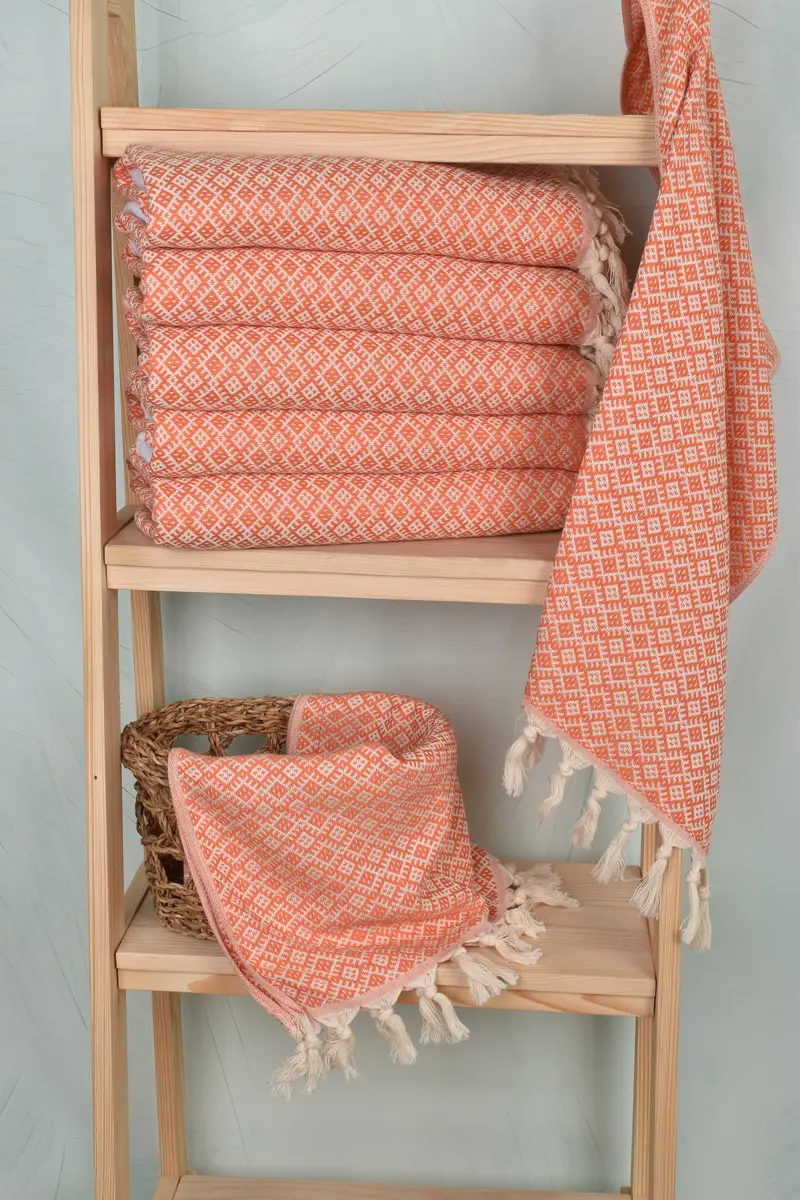 Türk Çay havlu, Bachelorette lehine, monogramlı el havlu, 38x20 pamuklu elmas havlu, organik havlu, mutfak havlu, el yapımı hediye, yaz hediyesi - 3