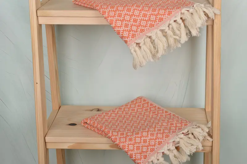 Türk Çay havlu, Bachelorette lehine, monogramlı el havlu, 38x20 pamuklu elmas havlu, organik havlu, mutfak havlu, el yapımı hediye, yaz hediyesi - 5