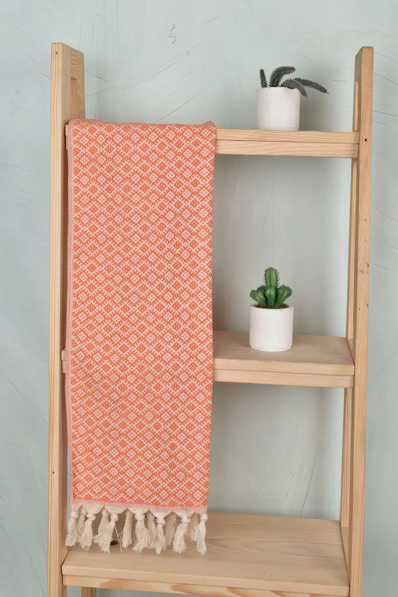 Türk Çay havlu, Bachelorette lehine, monogramlı el havlu, 38x20 pamuklu elmas havlu, organik havlu, mutfak havlu, el yapımı hediye, yaz hediyesi - 8