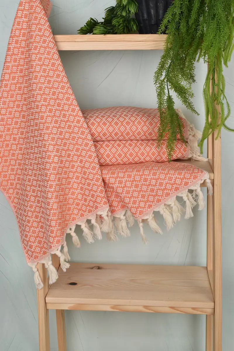 Türk Çay havlu, Bachelorette lehine, monogramlı el havlu, 38x20 pamuklu elmas havlu, organik havlu, mutfak havlu, el yapımı hediye, yaz hediyesi - 6