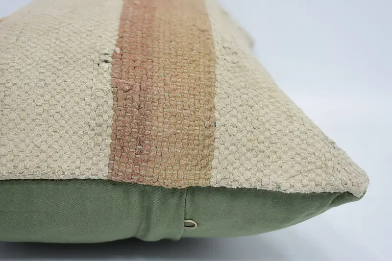 Ethnical Kilim Rug Pillow, Pillow Sham, Gift Pillow, 12x20 Beige Pillow Sham, Comfy Throw Cushion Cover, Boho Pillow, Customized Pillow Case - 5