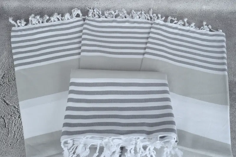 70x40 Cotton Striped Towel, Quick-dry travel peshtemal towel, Fouta towel, Beach towel, Handmade Gift, Scarf Towel, Cotton towel, Luxury Beach Towel - 4