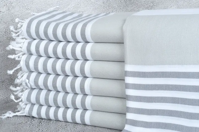 70x40 Cotton Striped Towel, Quick-dry travel peshtemal towel, Fouta towel, Beach towel, Handmade Gift, Scarf Towel, Cotton towel, Luxury Beach Towel - 1
