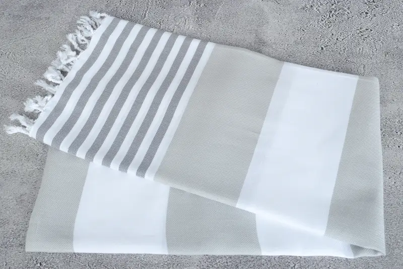 70x40 Cotton Striped Towel, Quick-dry travel peshtemal towel, Fouta towel, Beach towel, Handmade Gift, Scarf Towel, Cotton towel, Luxury Beach Towel - 6