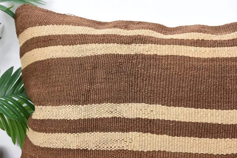 20x28 Brown Cushion Case, Couch Pillow Cover, Antique Pillows, Kilim Pillow Cover, Gift Pillow, Cushion, Designer Throw Cushion - 2