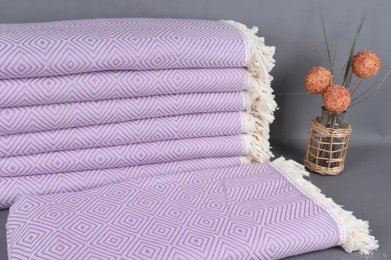 Bachelorette Party Favors, Thanksgiving Tablecloth, Woven Throw Blanket, Couch Cover, Best Wedding Gift, Wedding Favors, 92x80 Cotton Diamond Towel - 1