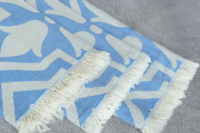 Unique Gift, Monogram Turkish Towel, Organic Turkish towel, Gifts For Him, 68x36 Cotton Tulip Patterned Towel, Florida Bachelorette Party Favors - 6