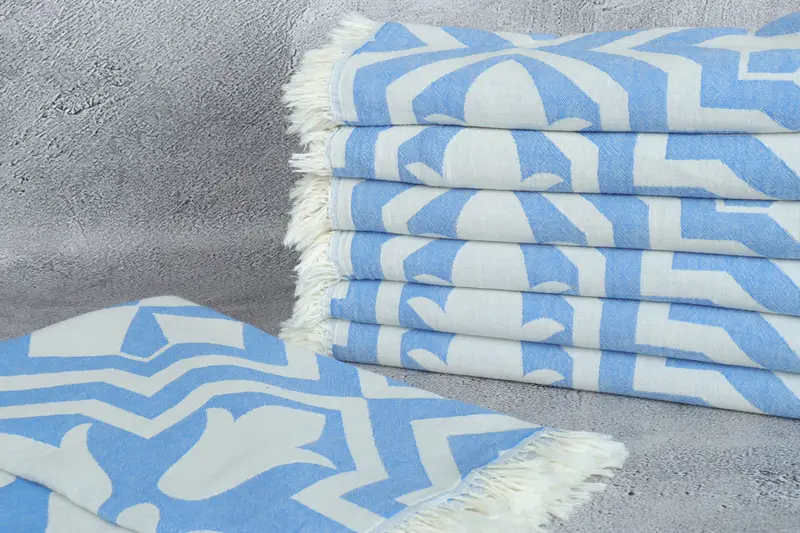 Unique Gift, Monogram Turkish Towel, Organic Turkish towel, Gifts For Him, 68x36 Cotton Tulip Patterned Towel, Florida Bachelorette Party Favors - 3
