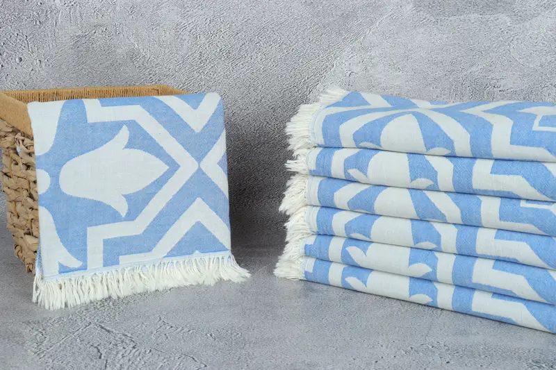 Unique Gift, Monogram Turkish Towel, Organic Turkish towel, Gifts For Him, 68x36 Cotton Tulip Patterned Towel, Florida Bachelorette Party Favors - 4