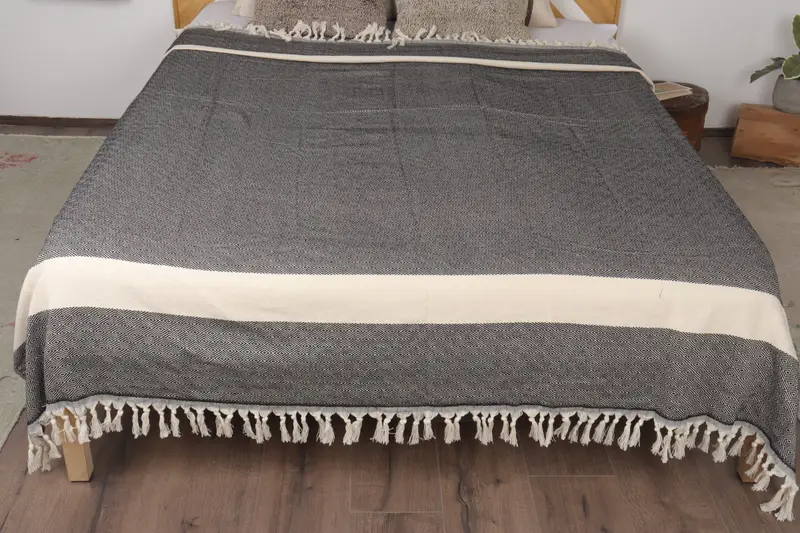 Christmas Tablecloth, Bridal Shower Gift, 92x80 Cotton Diamond Towel, Housewarming Gift, Turkish Cotton Blanket, Personalized Blanket, Bachelor Gift - 8