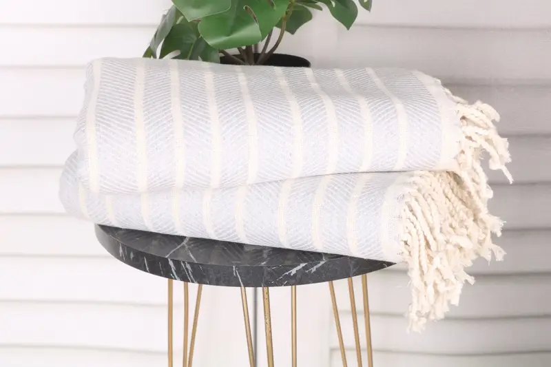 70x40 Bamboo Striped Towel, Quick-dry towel, Florida Bachelorette Party Favors, Housewarming Gift, Wedding Day Gift For Bride, Cotton towel - 3