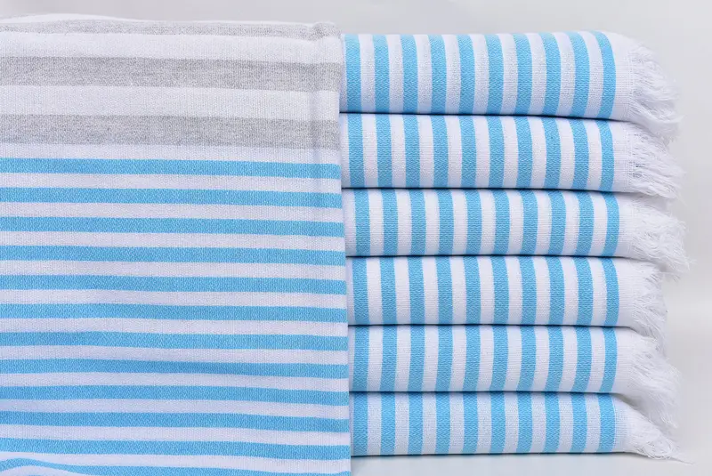 Peshtemal Towel, Wedding Gifts Towel, Family Gift Basket, Monogram Turkish Towel, Peshtemal Towel USA, 70x40 Cotton Striped Towel, Embroidery Towels - 2