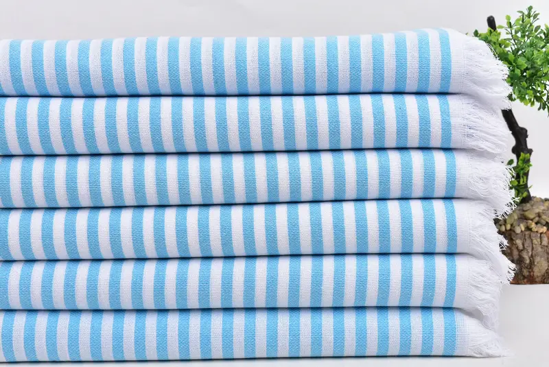 Peshtemal Towel, Wedding Gifts Towel, Family Gift Basket, Monogram Turkish Towel, Peshtemal Towel USA, 70x40 Cotton Striped Towel, Embroidery Towels - 4