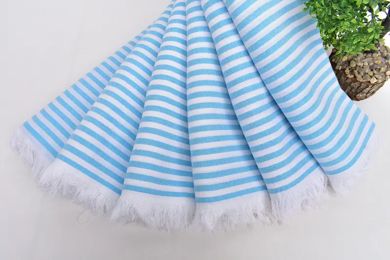 Peshtemal Towel, Wedding Gifts Towel, Family Gift Basket, Monogram Turkish Towel, Peshtemal Towel USA, 70x40 Cotton Striped Towel, Embroidery Towels - 5