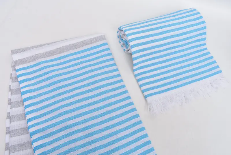 Peshtemal Towel, Wedding Gifts Towel, Family Gift Basket, Monogram Turkish Towel, Peshtemal Towel USA, 70x40 Cotton Striped Towel, Embroidery Towels - 8